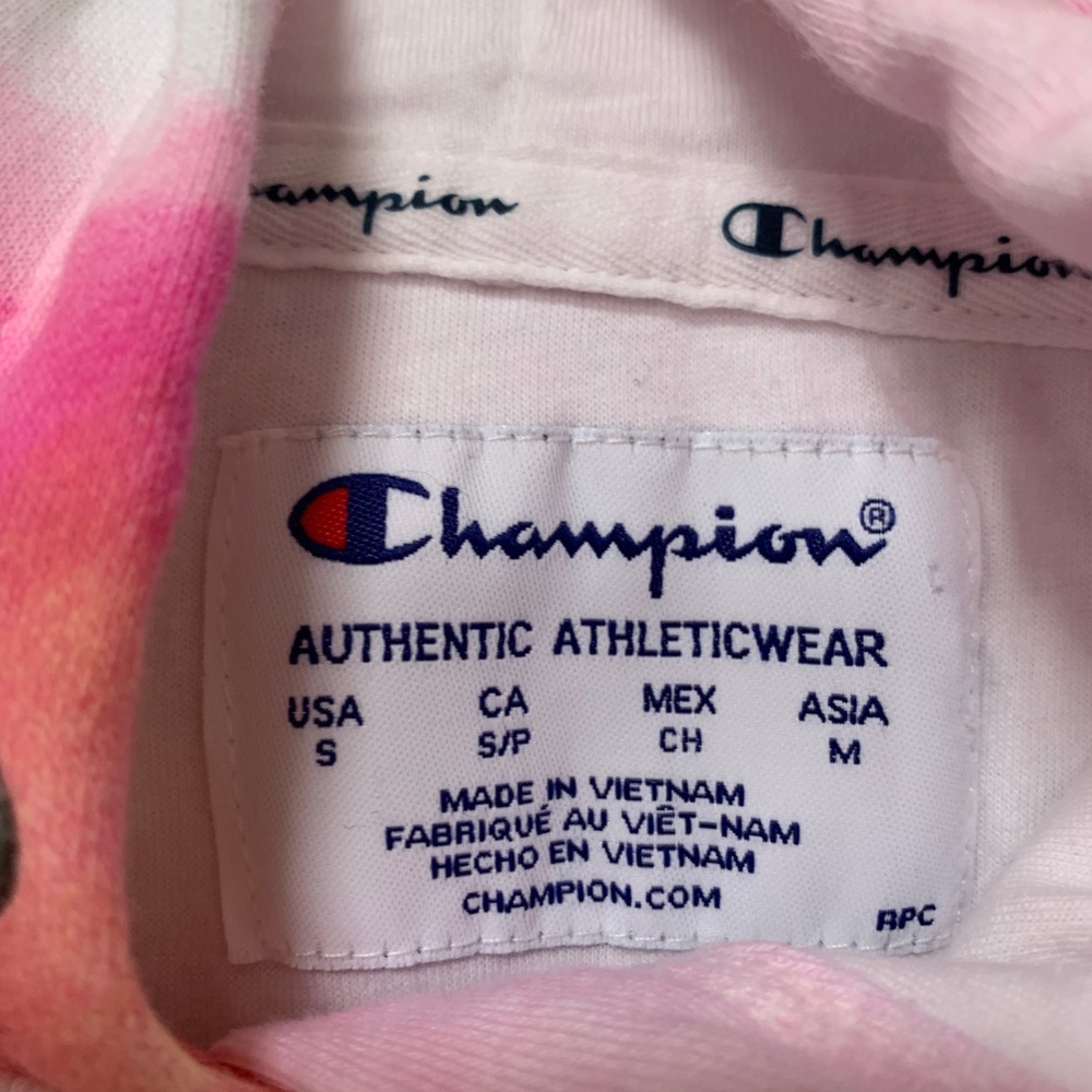 NEW Champion Hoodie Tie Dye women’s Small